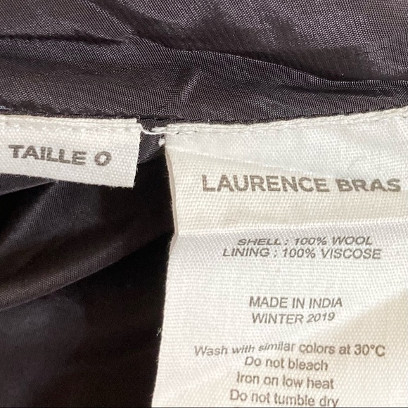 Laurence Bras Leopard Print Tiered Wool Skirt 0/XS - Picture 5 of 5